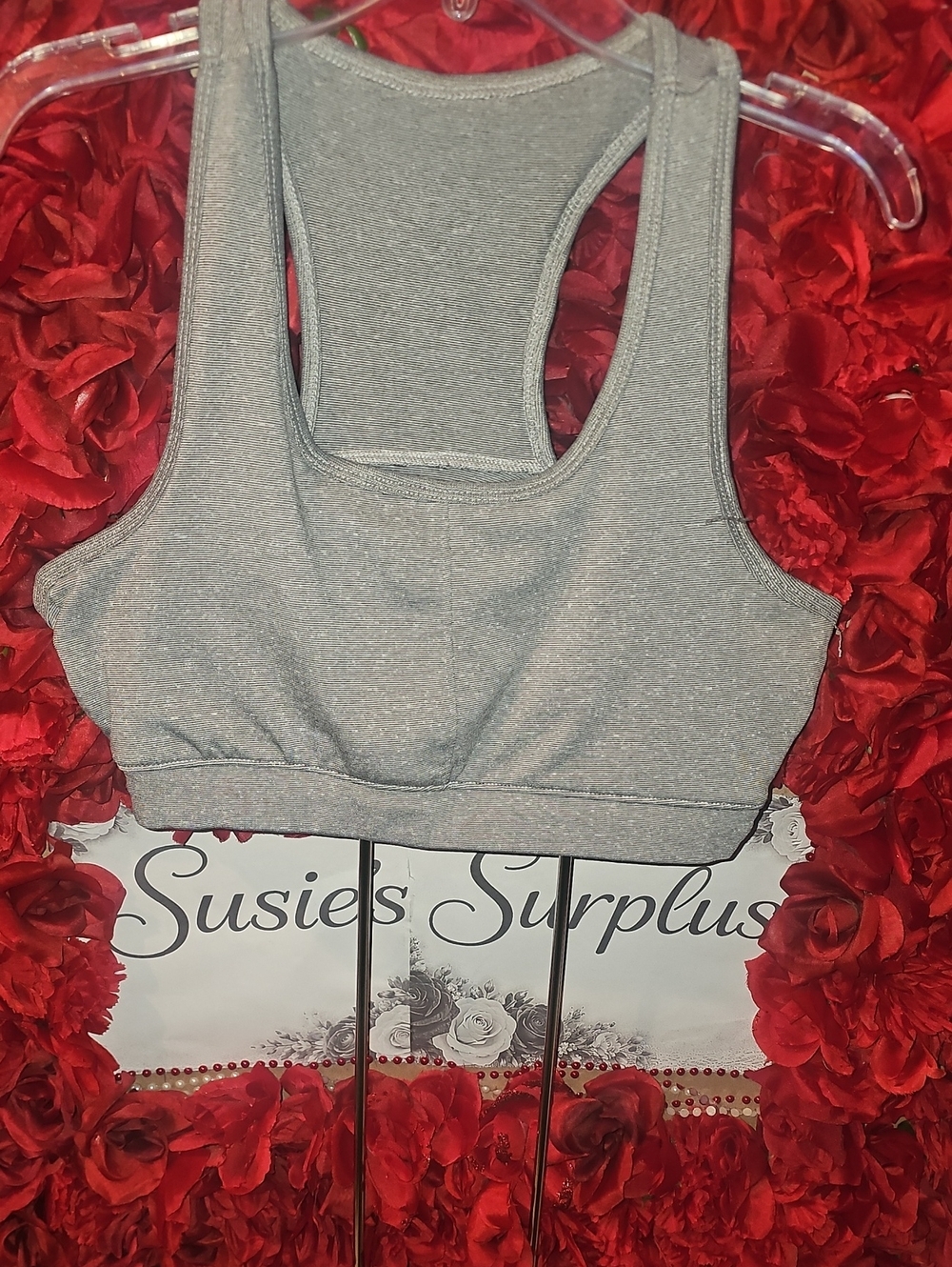 Series 8 Fitness Women's Grey Active Bra Size Xlarge